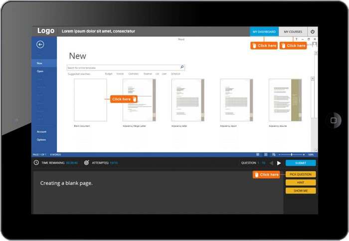 Example 5: Gamification in Technical Training (Application Simulations)-Scenario 2