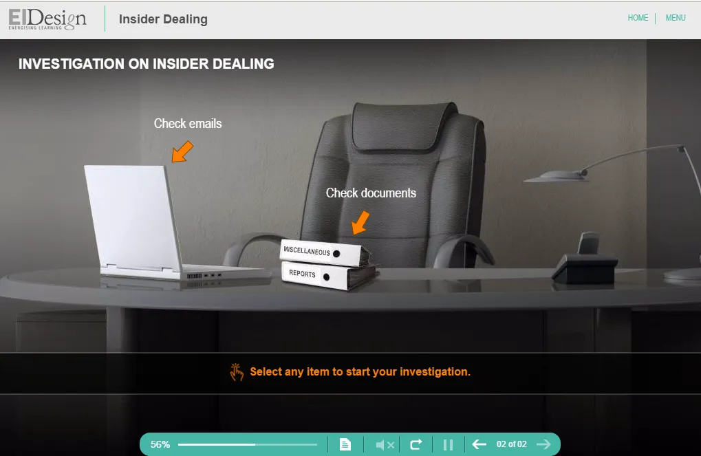 Compliance Course Senario - Insider Dealing