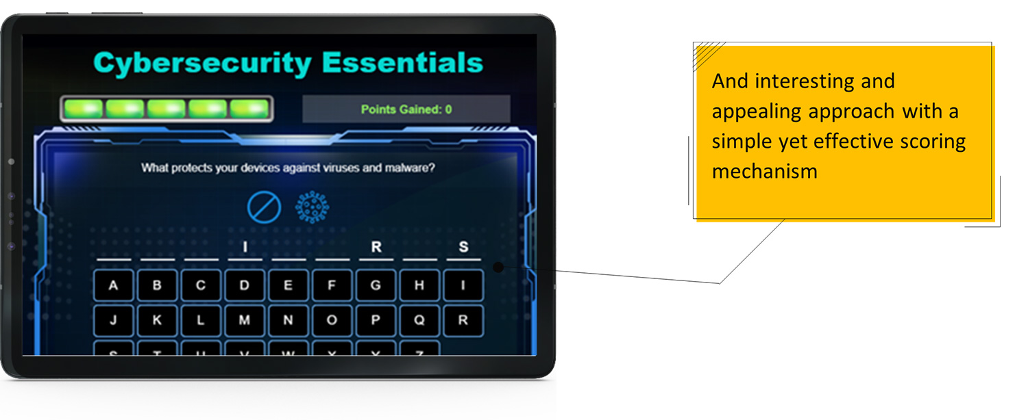 Mobile Learning Example 2 - A Word Game for Cybersecurity Training - 1