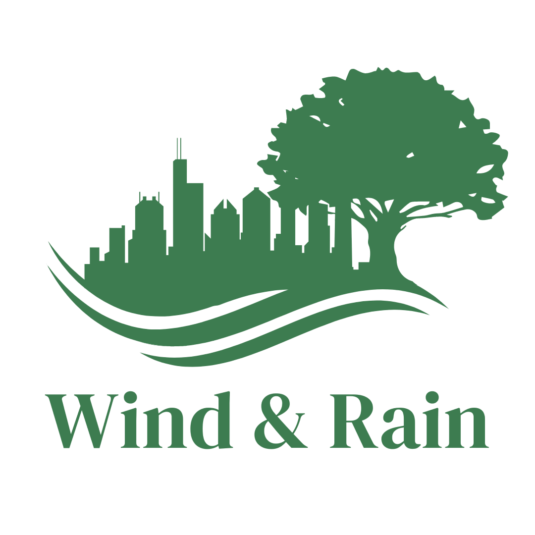 Horizontal Wind & Rain logo full color