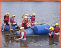 Raft building  - South Molton  - Rock & Rapid centre