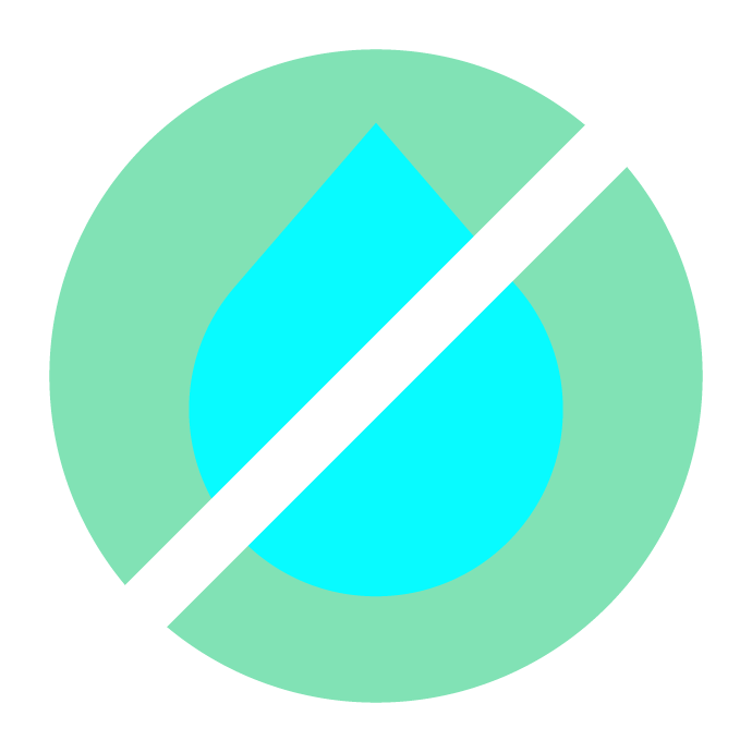 No liquids/solvents illustration