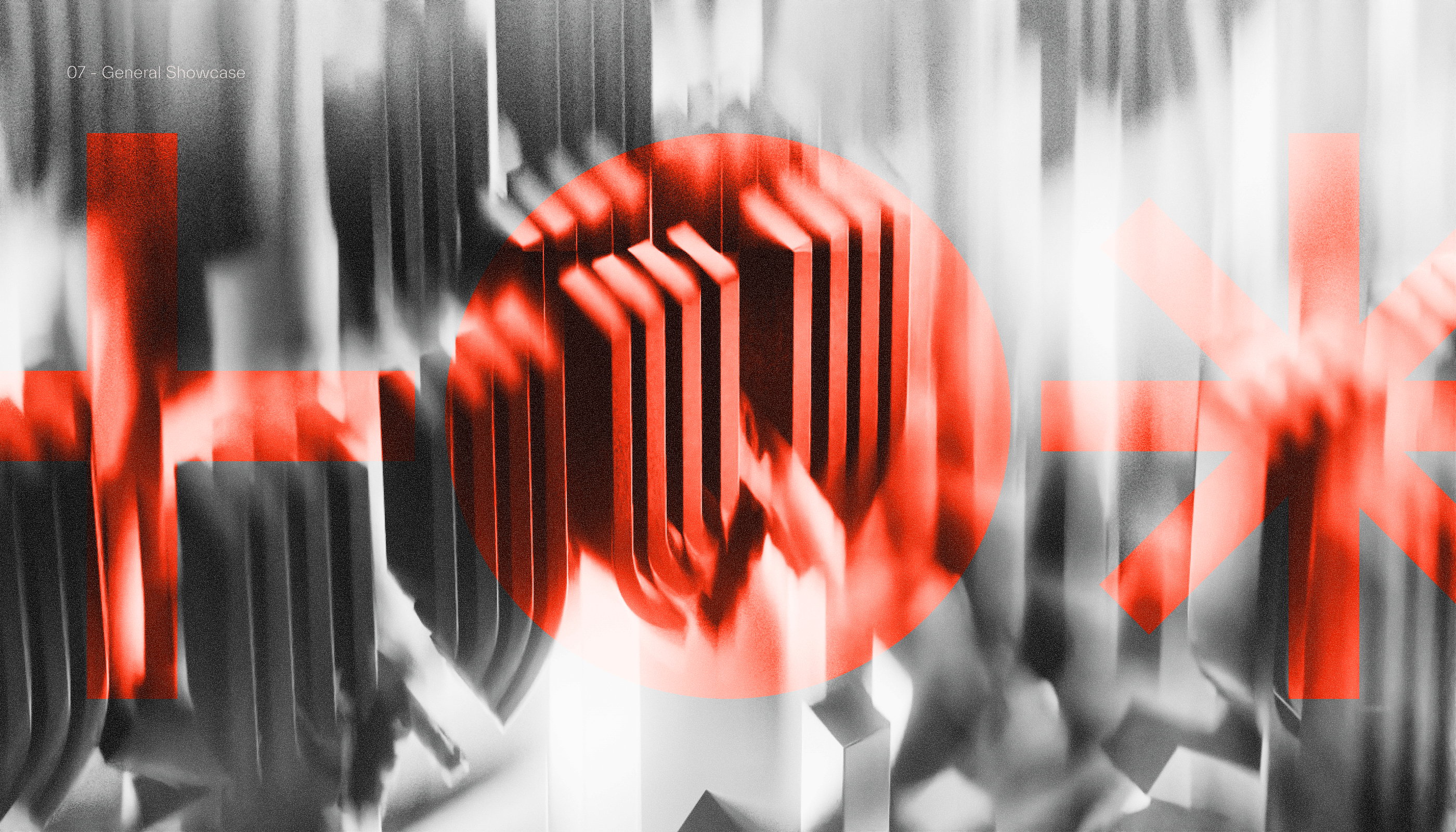 Cluster of 3D cubes in pink, purple, and orange floating together on a white background.