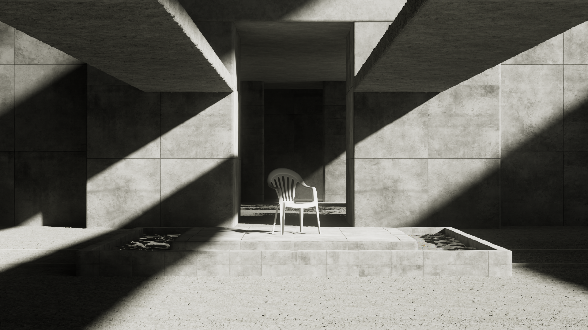 Colorful geometric shapes including circles, hexagons, and squares arranged in spiraling patterns on a light background.