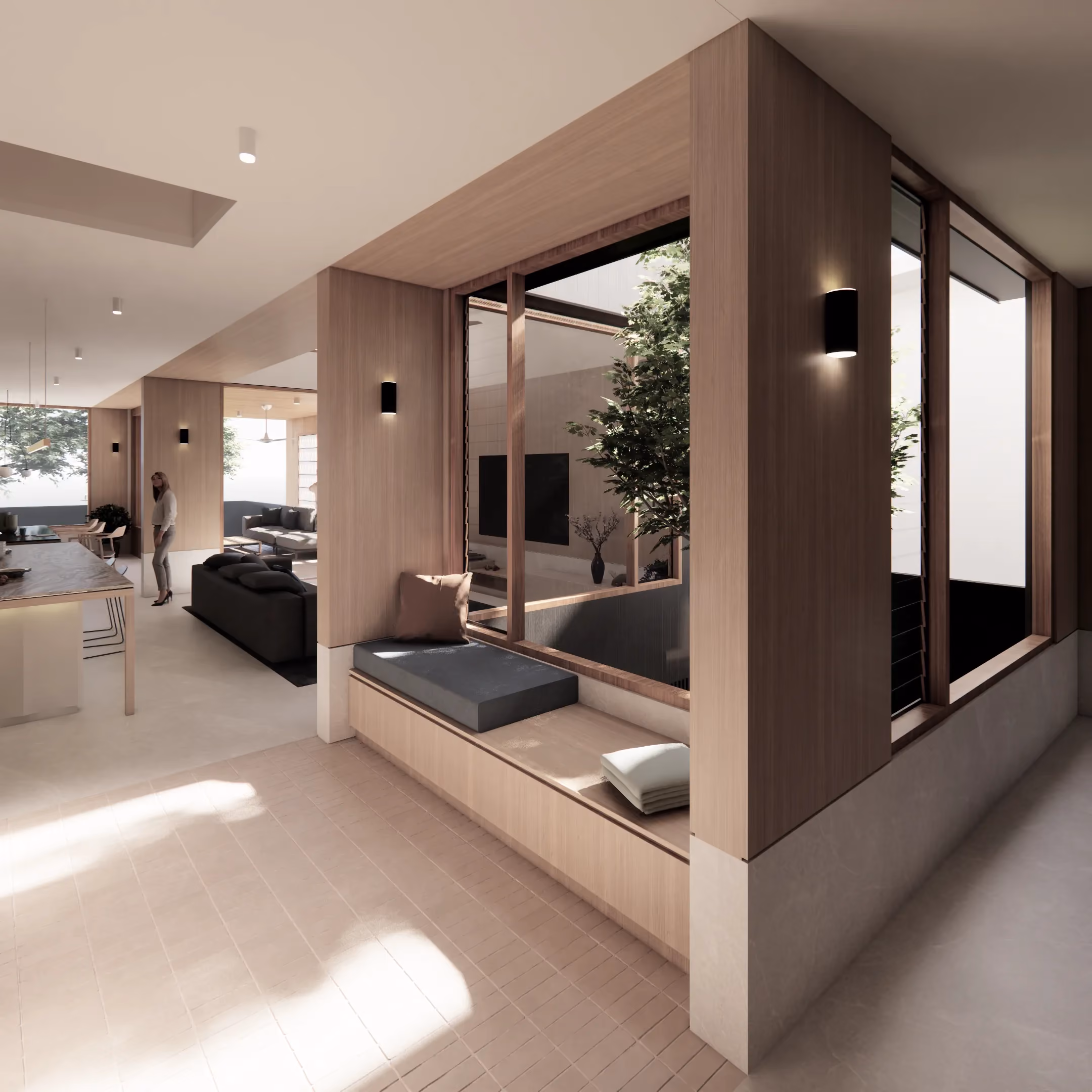New Farm renovation and extension architecture - Light Court House