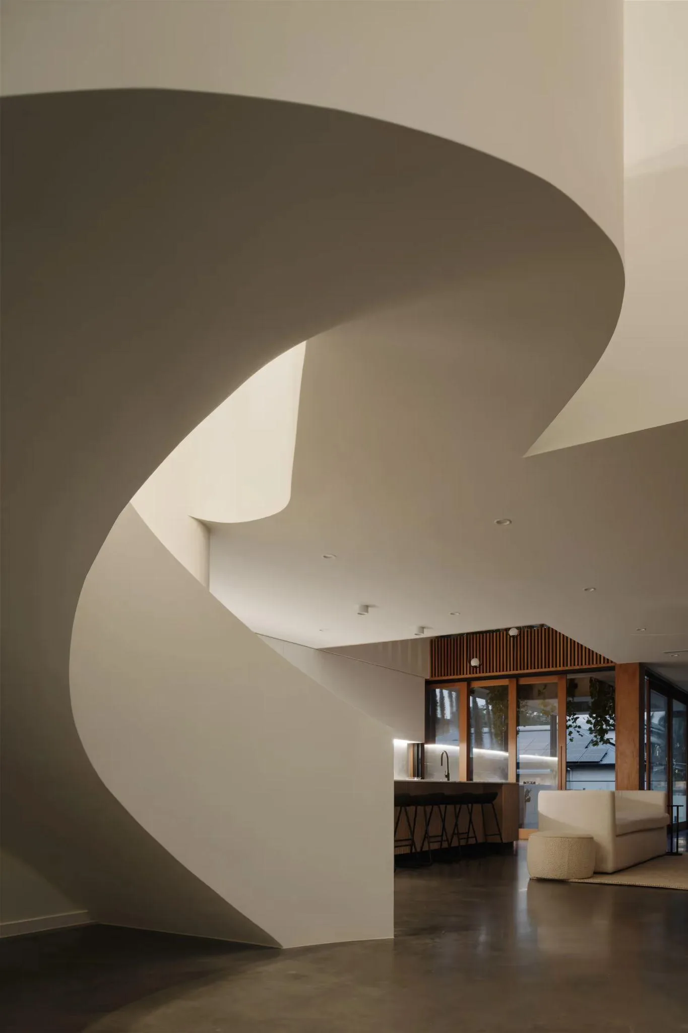Interior of FOLAR’s completed Hanging Garden House in Brisbane
