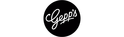 Minimalist abstract shape resembling a black curved swoosh on a white background.