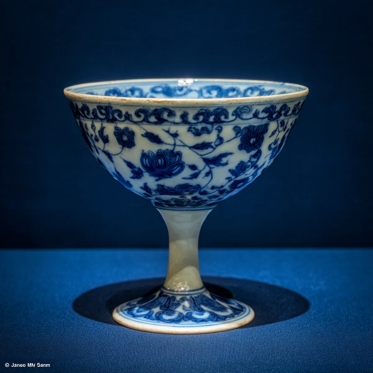 Blue and White