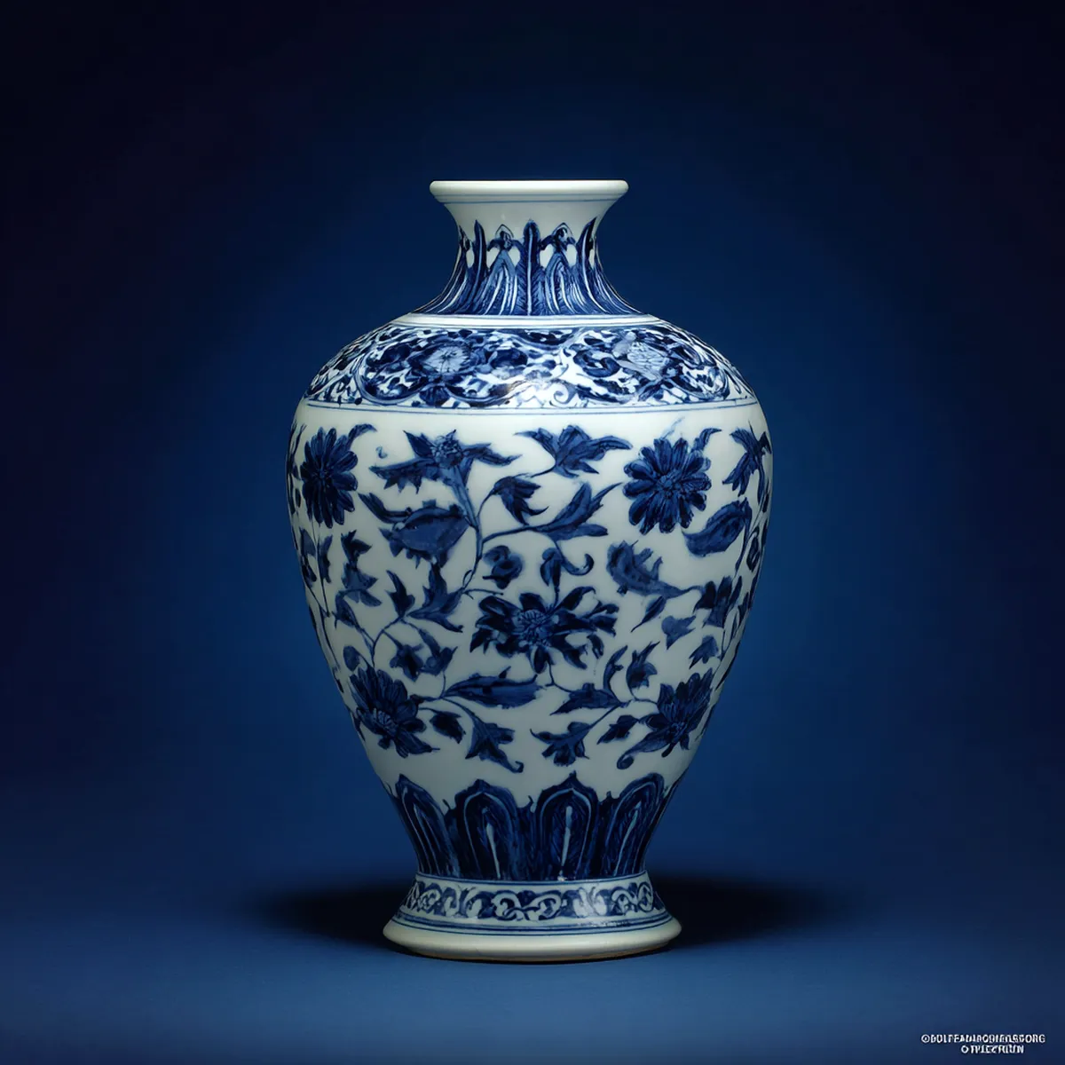 Ming dynasty Yongle-era blue-and-white meiping
