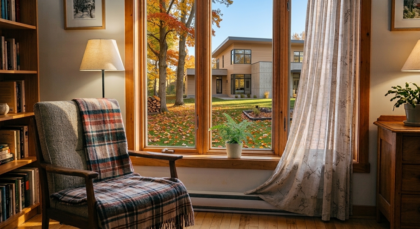 Thermopompe Québec Vair dans le salon d'une maison