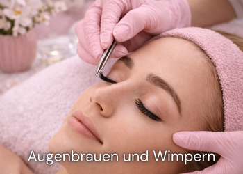 Augenbrauenstyling und Wimpernbehandlungen im Kosmetikstudio LucoROSE