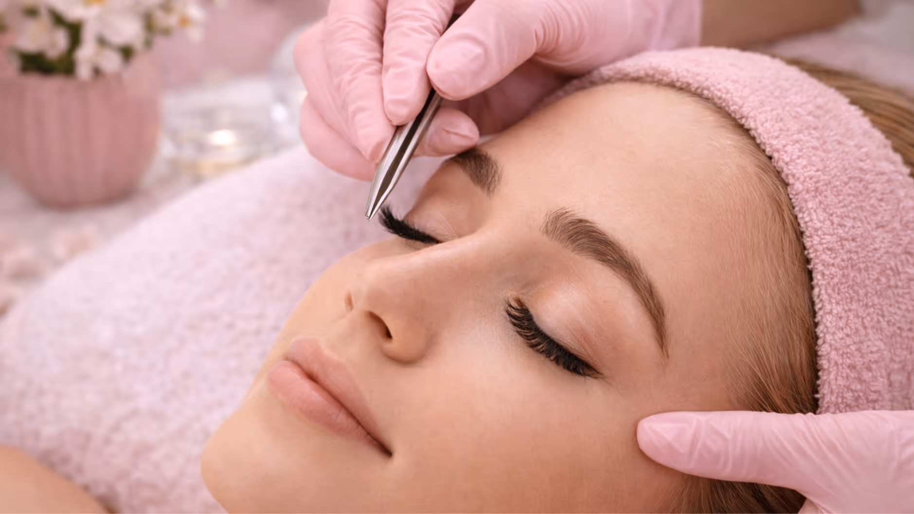 Augenbrauenstyling und Wimpernbehandlungen im Kosmetikstudio LucoROSE