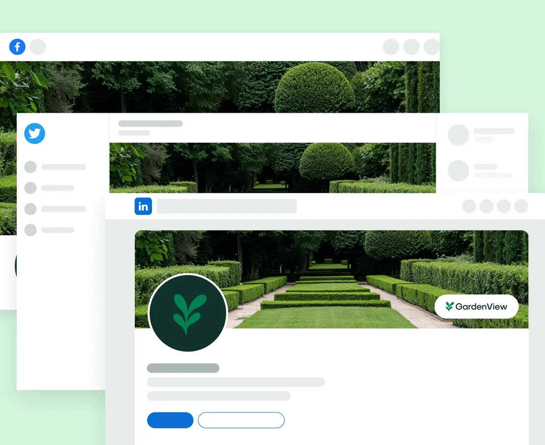 GardenView - Social Media Assets - Landscaper Webflow Template | BRIX Templates