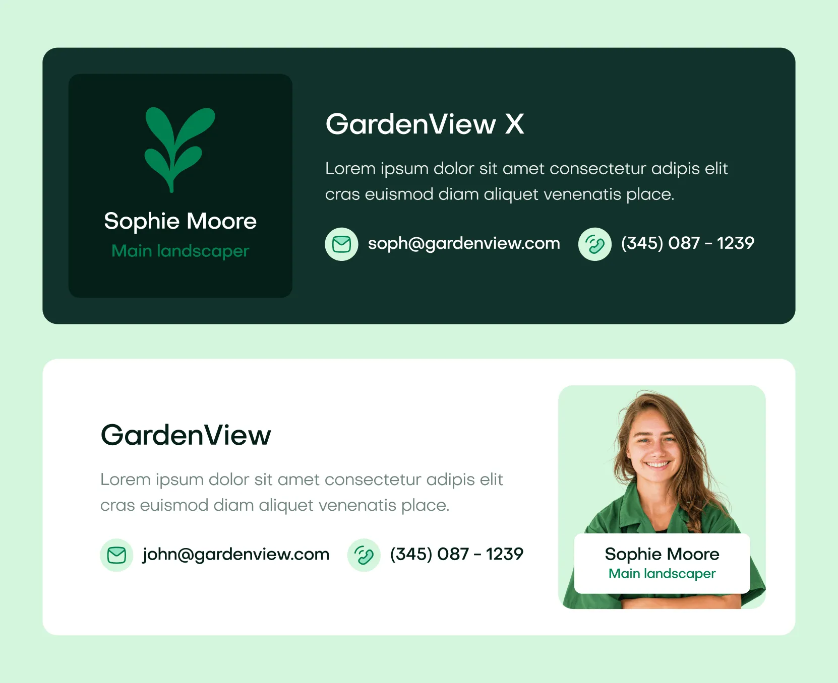 GardenView - Email Signature - Landscaper Webflow Template | BRIX Templates