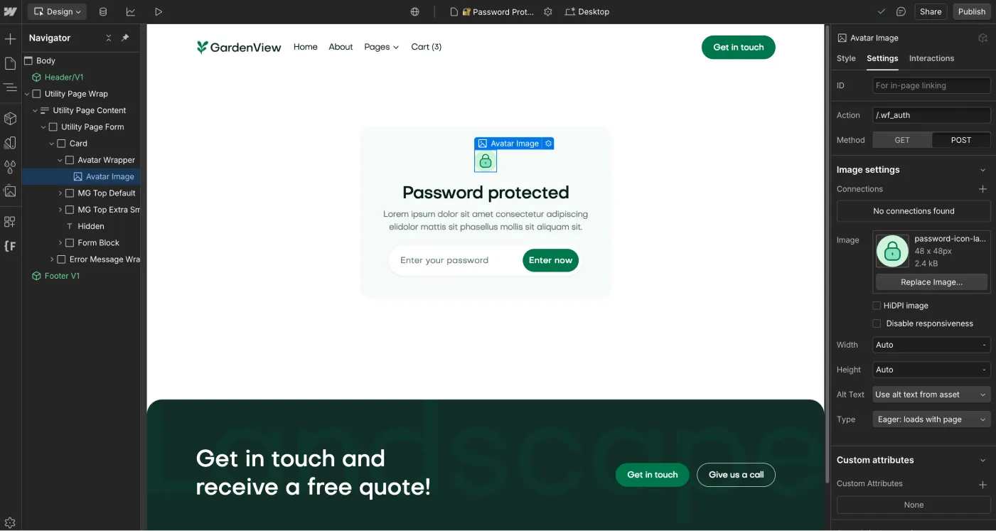 Icons And Graphics - GardenView Webflow Template | BRIX Templates