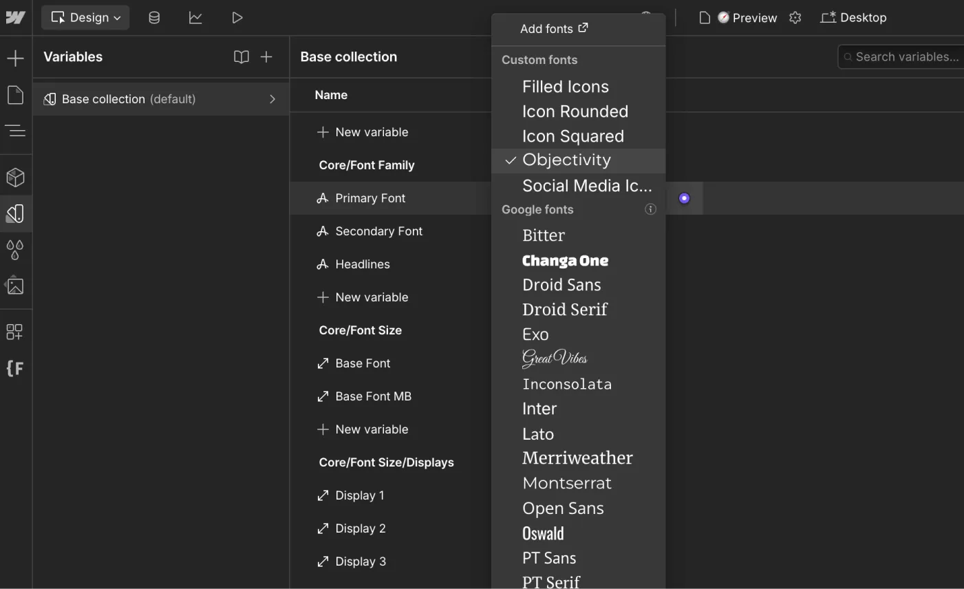 Typography - GardenView Webflow Template | BRIX Templates