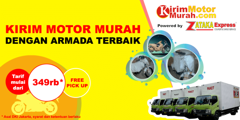 Tips kirim motor lebih murah dengan Zataka Express