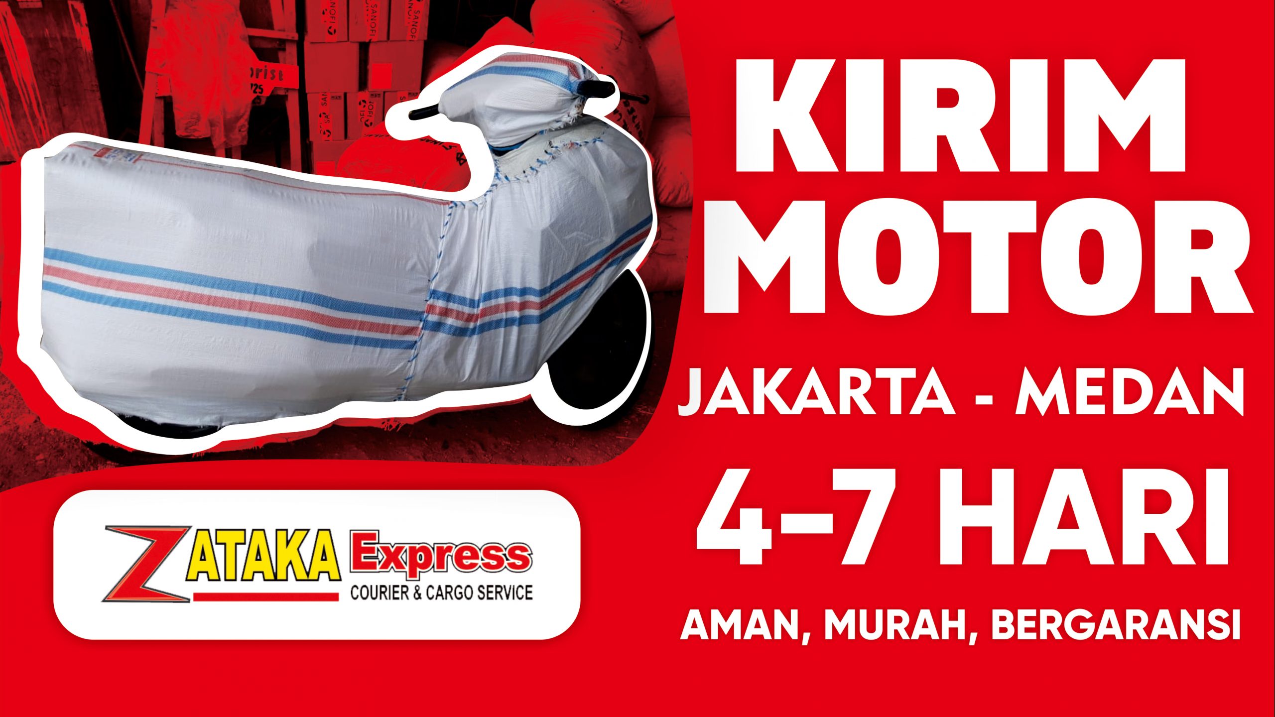 kirim motor jakartta medan