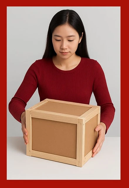 gunakan packing kayu