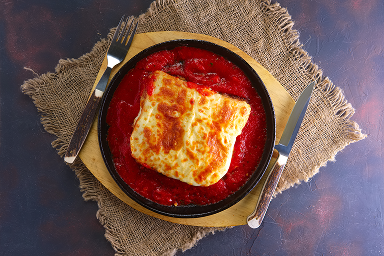 Saganaki vom Gasthaus-Bären