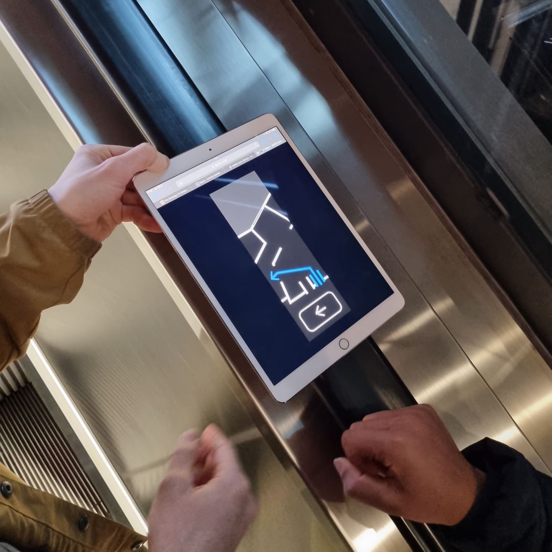 AI specific UI elements in blue color