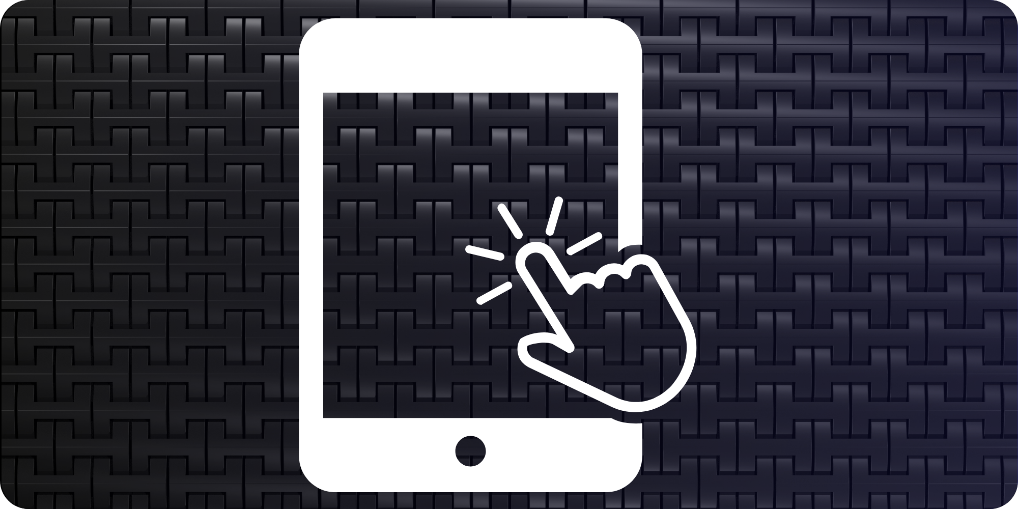 Tablet white/Black Icon.
