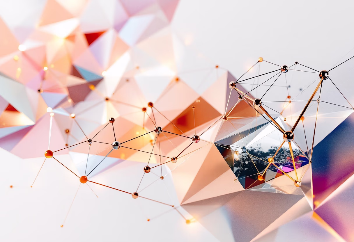 [background image] image of abstract digital artwork (for a blockchain and cryptocurrency)