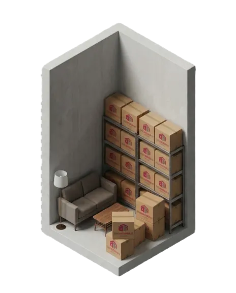 XL-Lager für 4-Zi-Wohnung, Geschäftsumzug oder größere Maschinen.
