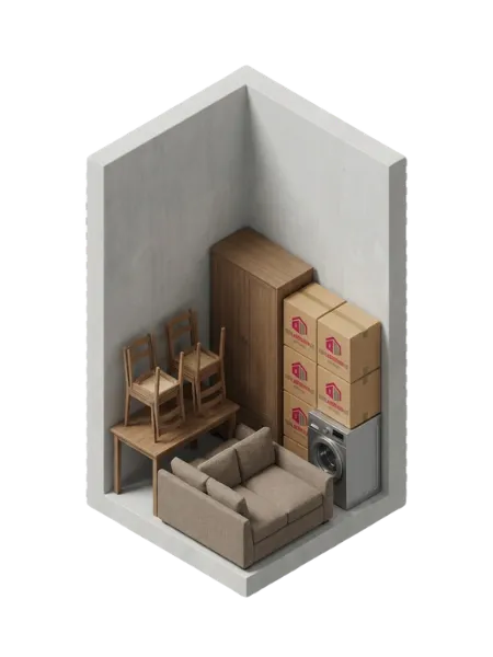 Großer Lagerraum für 5-Zi-Wohnung, professionelles Lager oder Eventausstattung.