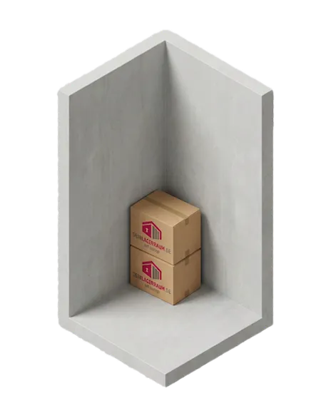 Kompakteste Lagerbox – Platz für 4 bis 6 Umzugskartons. Sicher und klimatisiert.