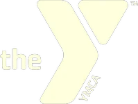 The YMCA logo featuring a large stylized Y with the words 'the' on the left and 'YMCA' vertically on the right.