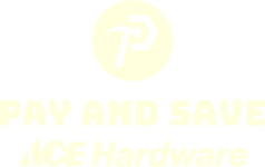 Pay and Save/ace hardware logo