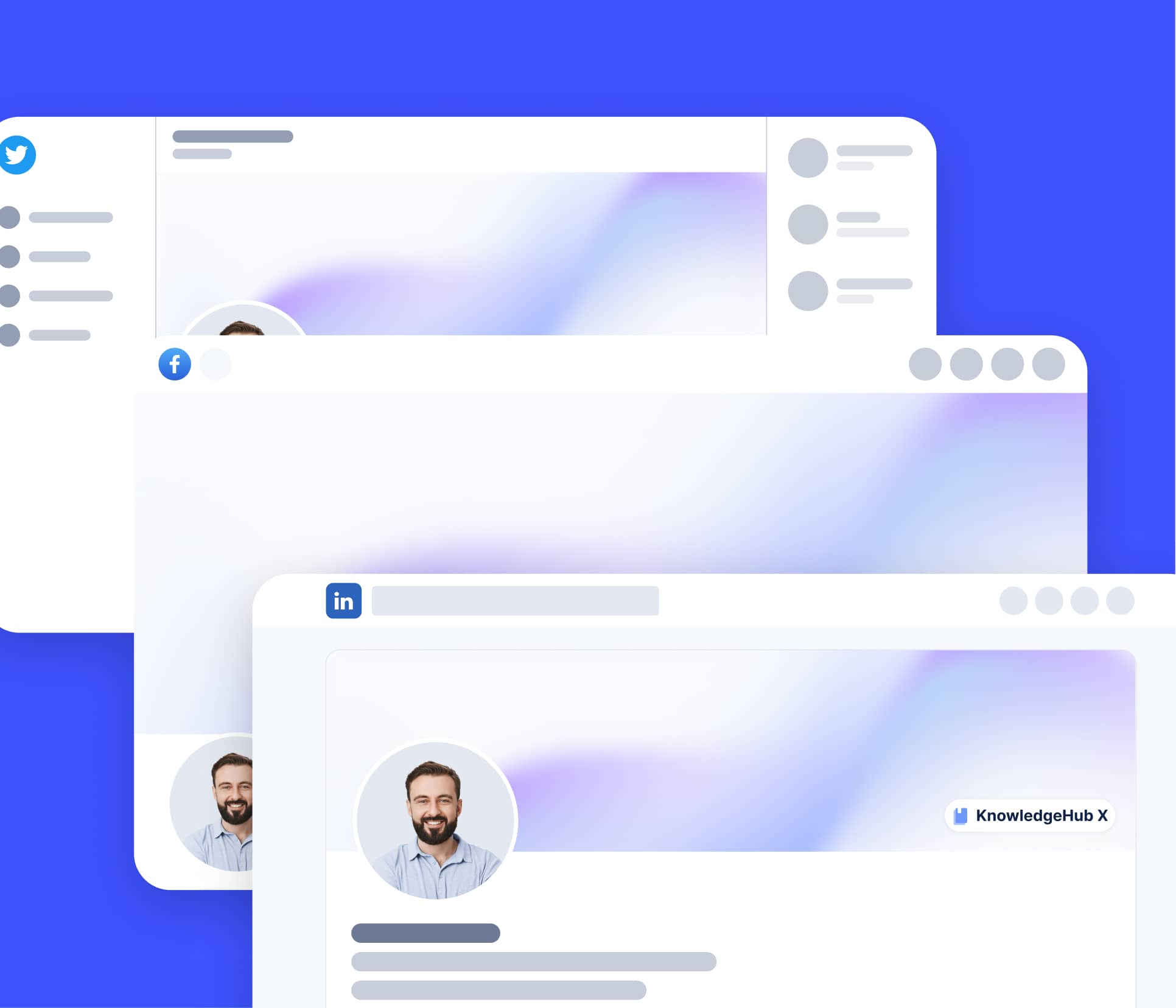 KnowledgeHub X - Social Media Assets - Help Center Webflow Template