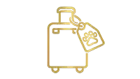 Airport delivery coordination icon representing Atlanta airport pickup service for German Rottweiler puppies from a trusted breeder