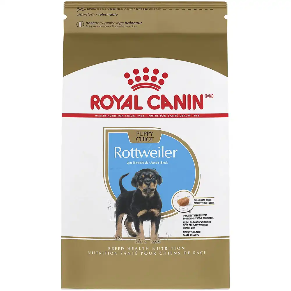 DKV Rottweilers recommends Royal Canin Rottweiler Puppy Dry Dog Food for German Rottweiler puppies for sale.