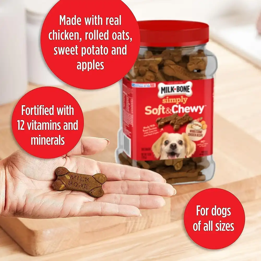 DKV Rottweilers recommends Milk-Bone Soft & Chewy Chicken Recipe Dog Treats for German Rottweiler puppies for sale.