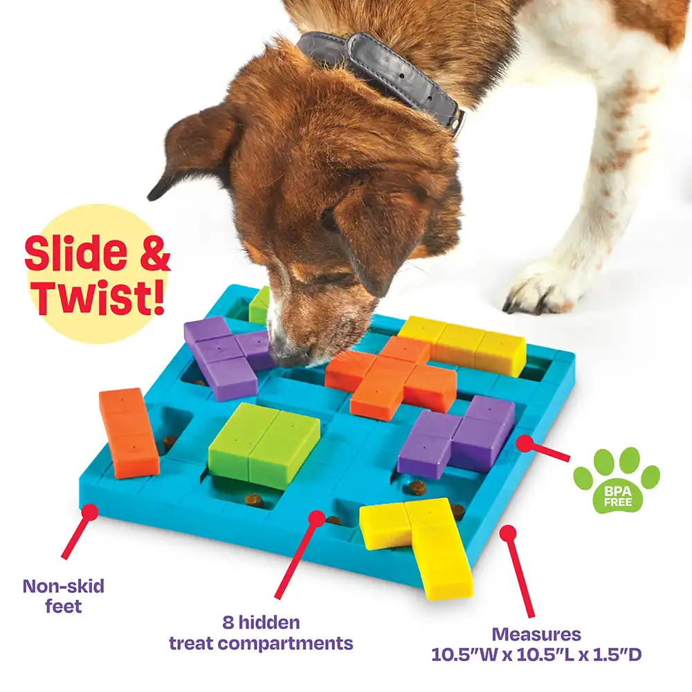 DKV Rottweilers recommends Brightkins Brain Teaser Treat Puzzle Dog Toy for German Rottweiler puppies for sale.