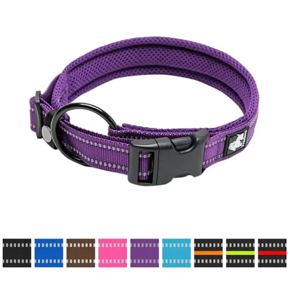 DKV Rottweilers recommends Chai's Choice Reflective Dog Collar for German Rottweiler puppies for sale.