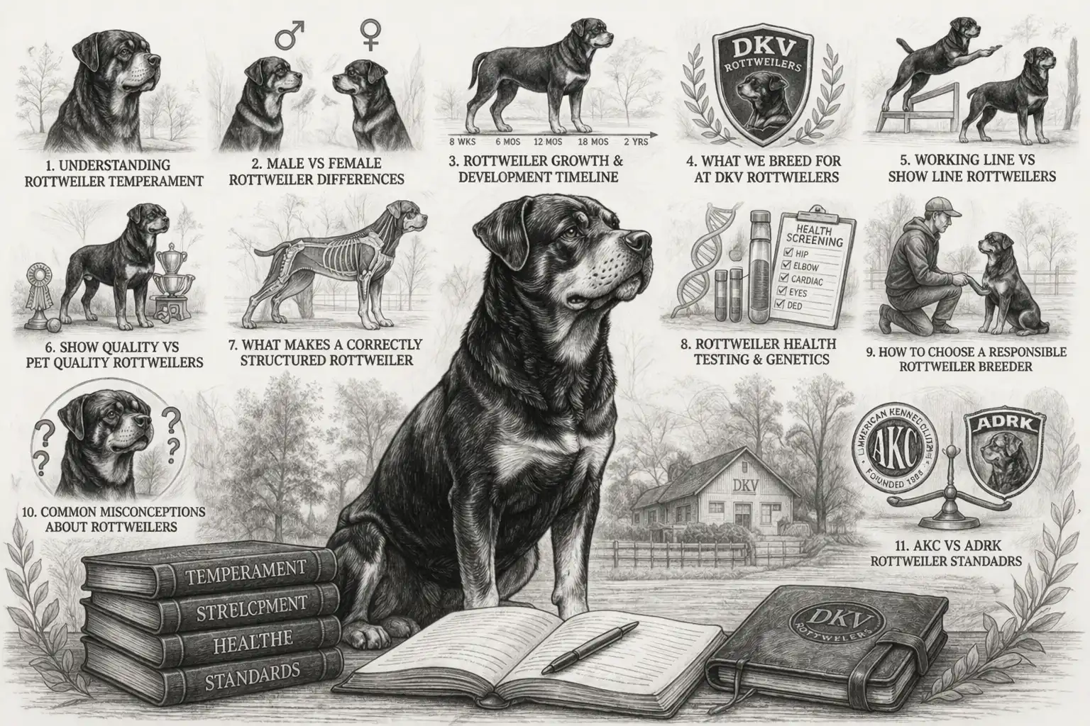 DKV Rottweilers families with their German Rottweiler puppies at pickup day, showcasing happy owners, strong bloodlines, early development, and premium Rottweiler puppies for sale from a trusted breeder in the USA