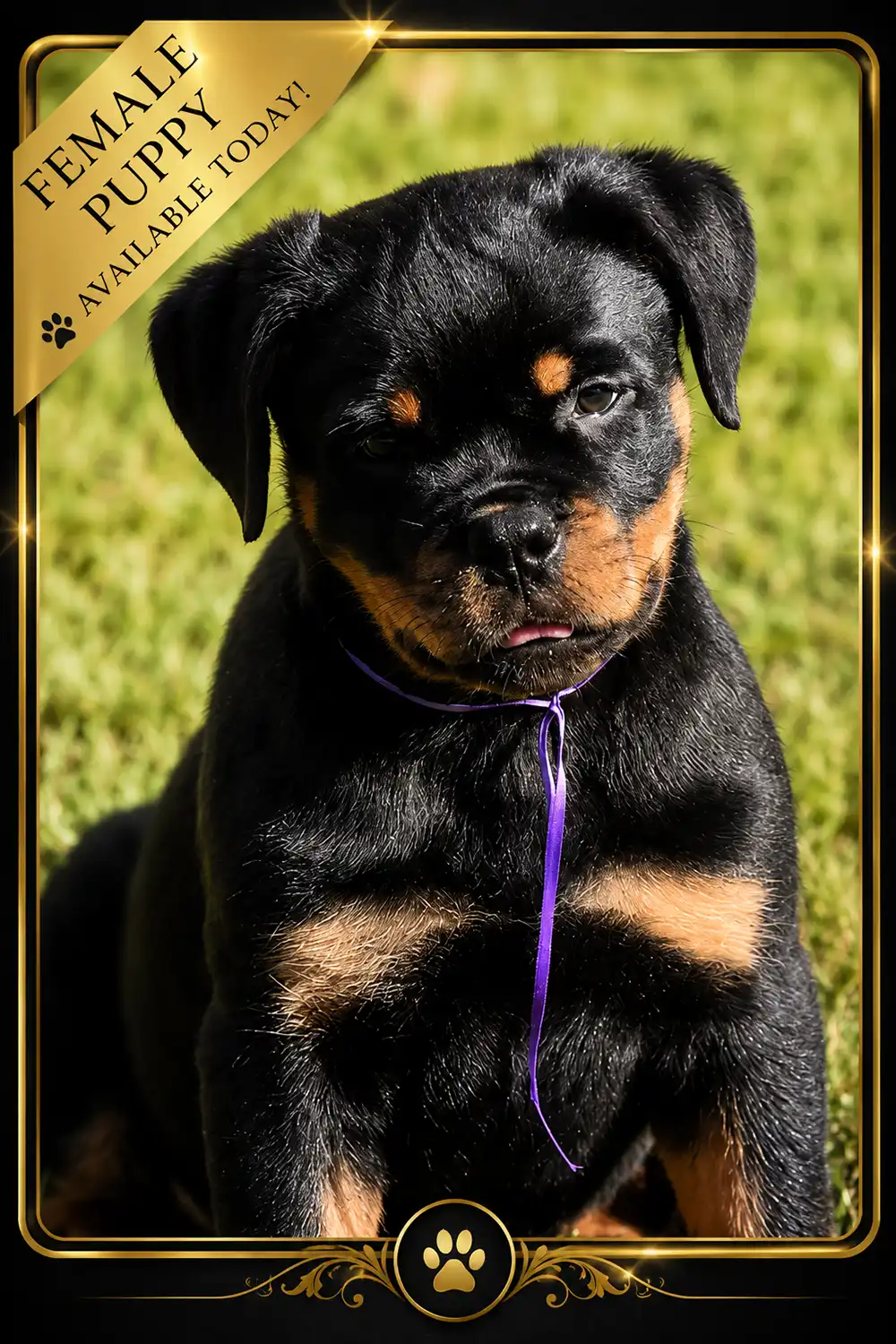Planned DKV Rottweilers breeding pair representing upcoming German Rottweiler litters.