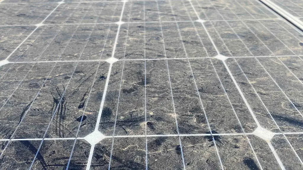 dirty solar panel
