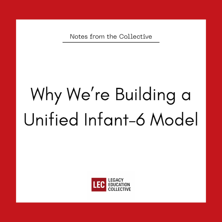 Notes fro the Collective: Why We're Building a Unified Infant - 6 Model