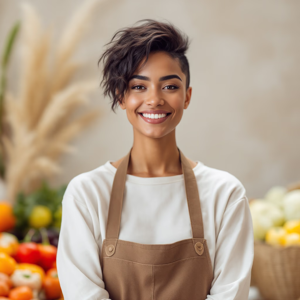 [headshot] image of customer (for a grocery store)