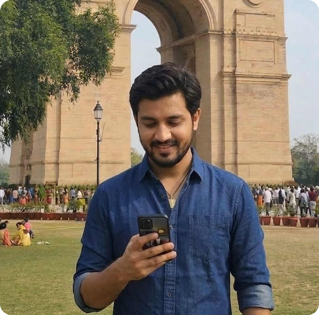 Delhi city illustration