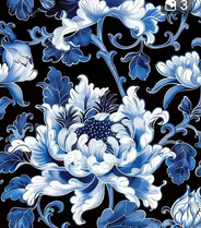 Blue and White