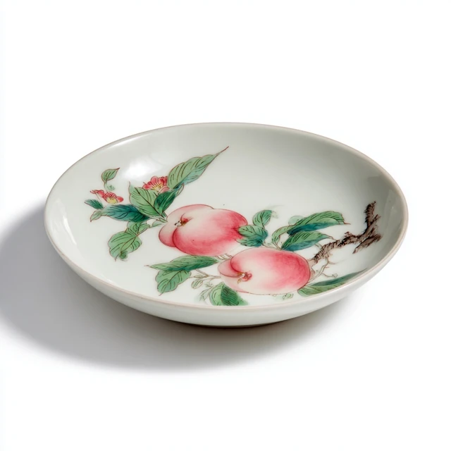 Yongzheng Fencai Peach Dish