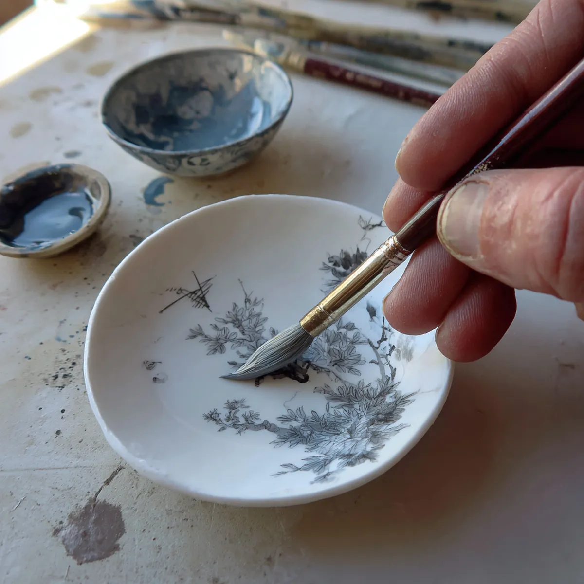 Hand-Painted Underglaze