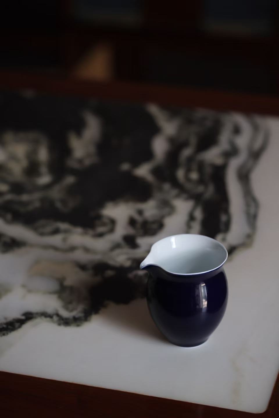 Tea Pitcher (Gongdao Bei) with Sacrificial-blue Glaze