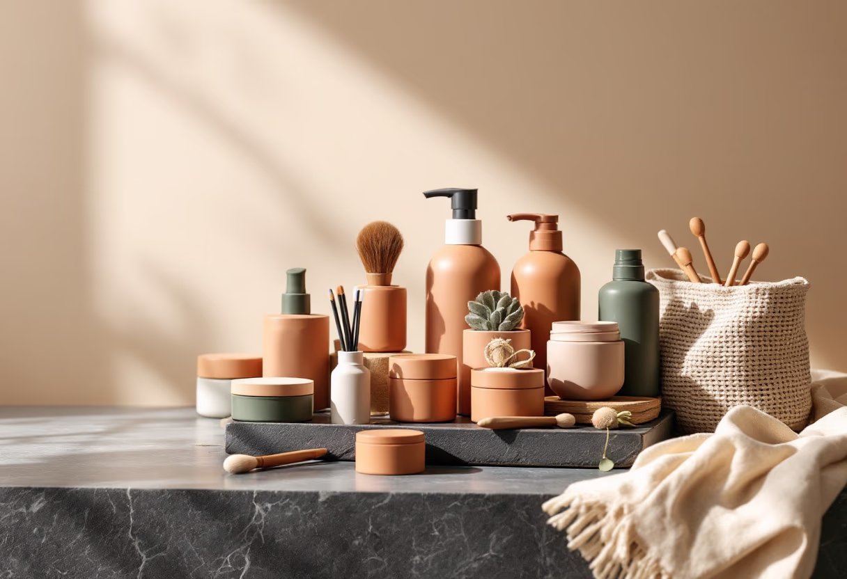 image of makeup kits display