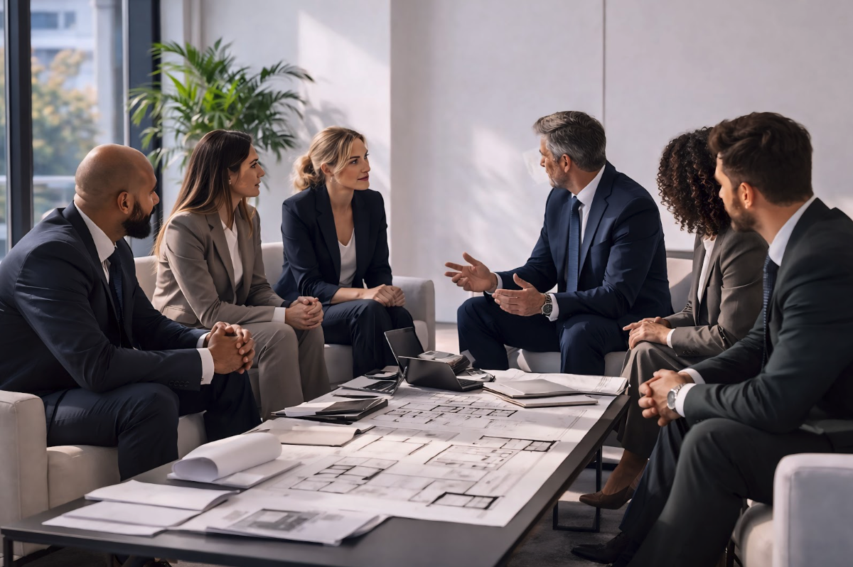 image of a stylish living room setup (for a furniture store)